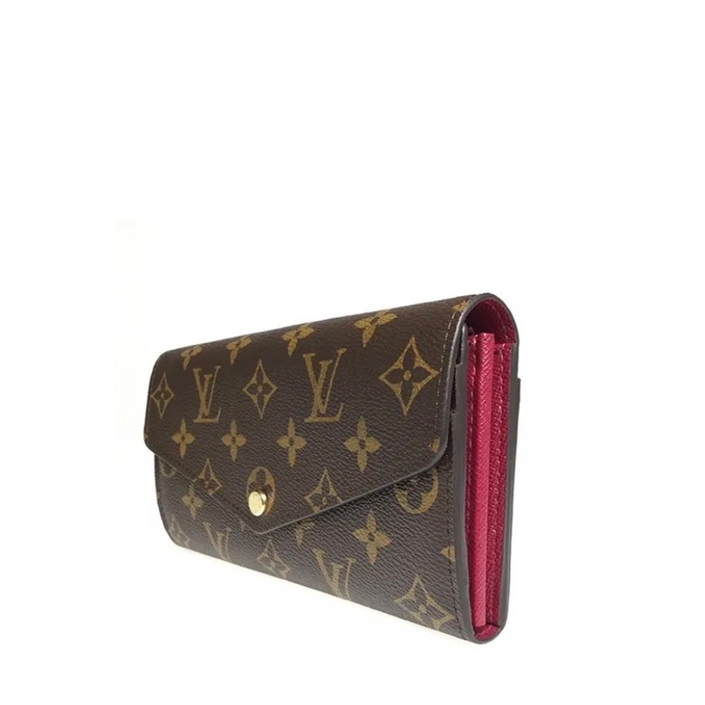 Louis Vuitton Monogram SARAH WALLET Fuchsia